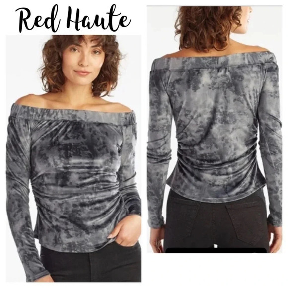NWT Red Haute Off the Shoulder Top - Picture 1 of 10